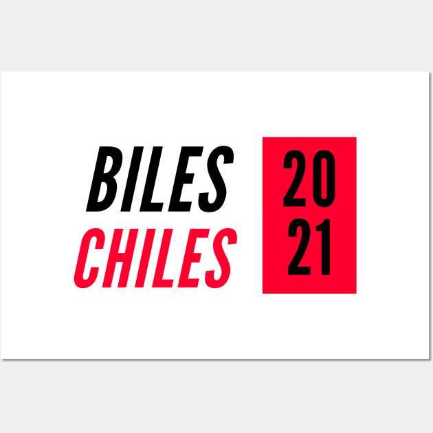 Biles/Chiles 2021 Wall Art by Half In Half Out Podcast